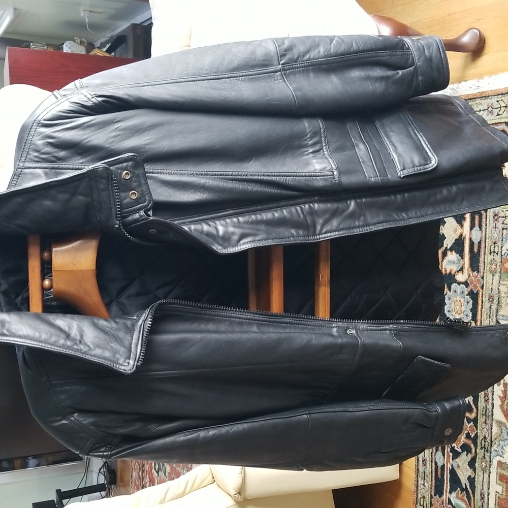 Mens Winlit New York Leather Jacket